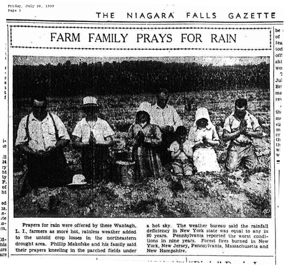 Phillip Makofske Family rain prayer 1939