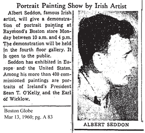 Albert Seddon 1960 exhibition
